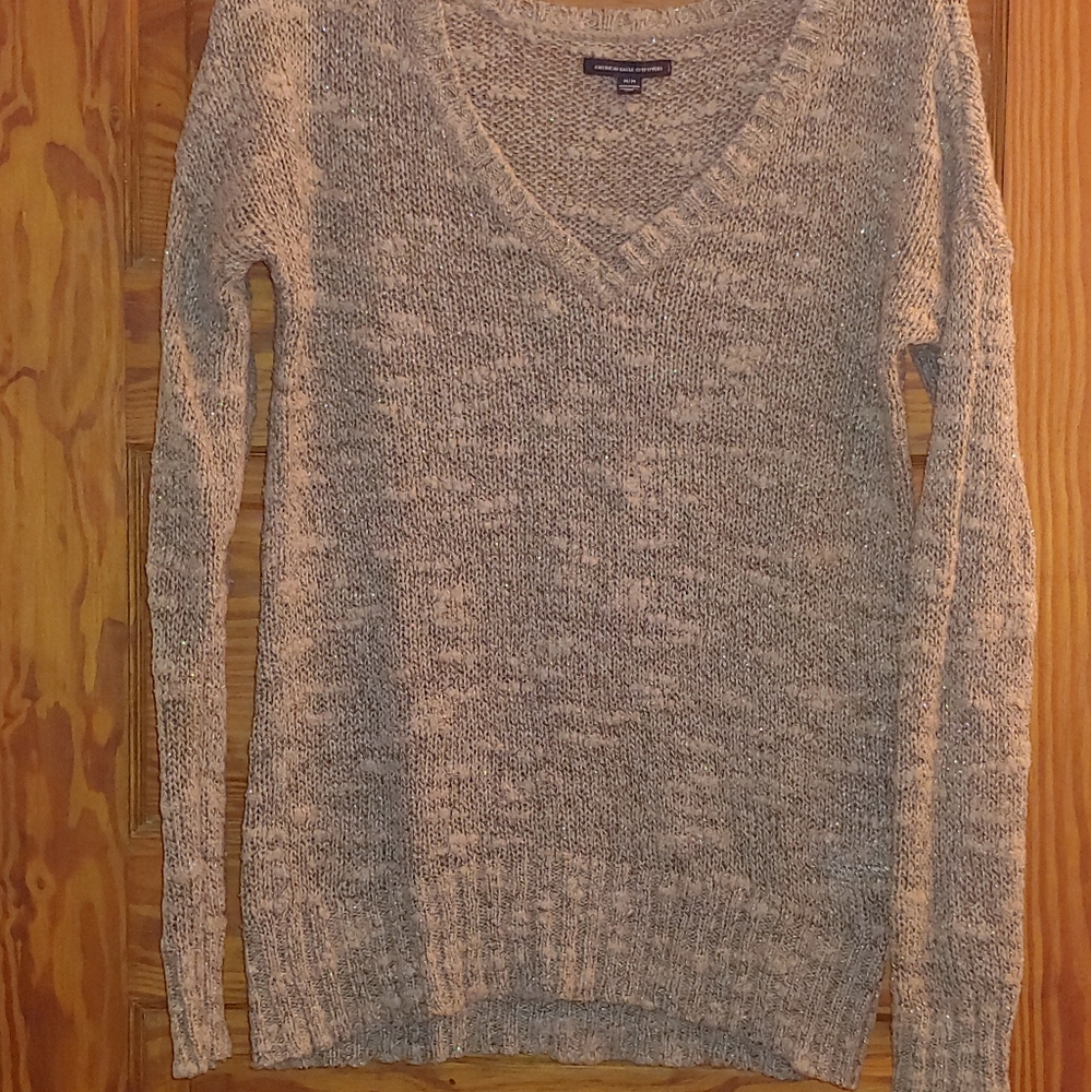 Tan Sparkly Sweater
